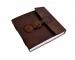 Handmade Leather Journal Dairy With 120 Cotton Paper Pages And Brass Buckle 